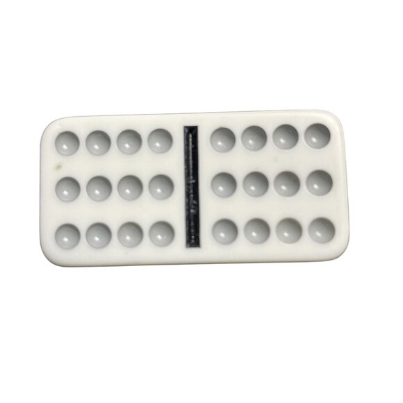 Double Twelve Dominoes Replacement Tile 12 12 Color Dot mq - Picture 1 of 3
